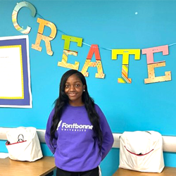  West High’s Marvella Townsend Presented with Exploring Teaching Pathway Scholarship